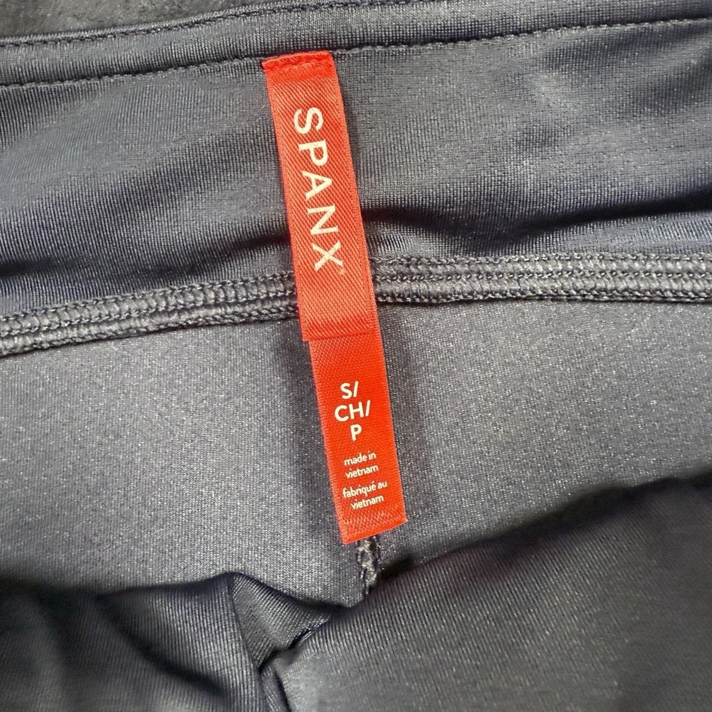 SPANX Womens Faux‎ Suede Classic Navy Shaping Leggings Size Small 20322R NEW